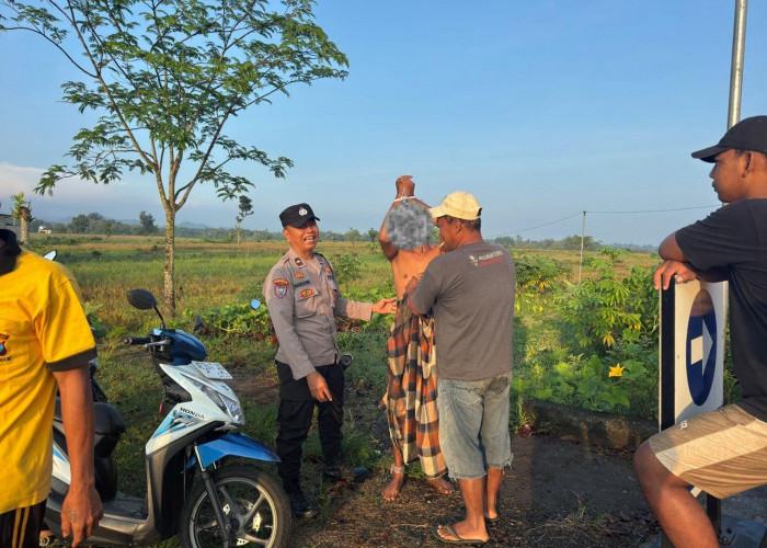 Resahkan Warga Ngrambe, Polisi Ngawi Amankan ODGJ di Pertashop Cepoko 