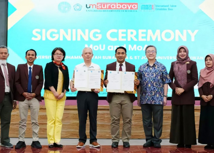 UM Surabaya Teken MoU-MoA dengan St. John’s University Taiwan, Siapkan Program Double Degree dan Jaminan Kerja
