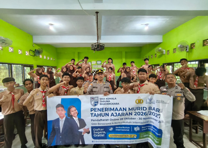 Polsek Pesantren Gencarkan Sosialisasi Penerimaan Siswa Baru SMA Taruna Bhayangkara
