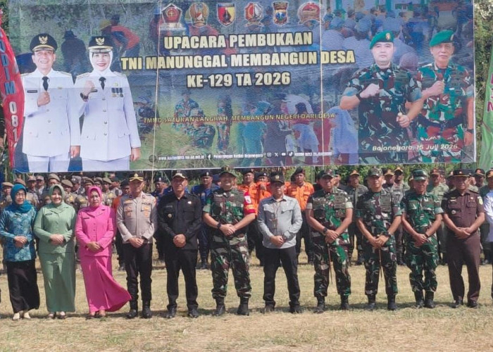 TMMD 129 Bojonegoro Perkuat Pembangunan Infrastruktur Perdesaan