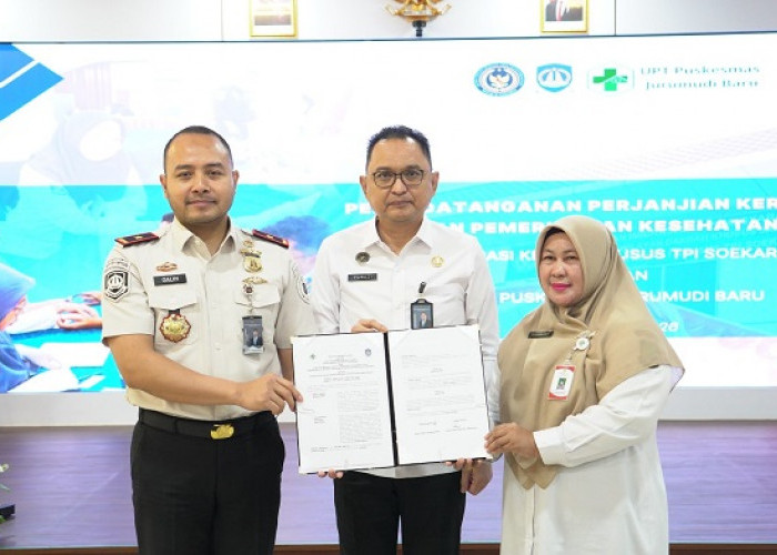 Imigrasi Soetta Gelar Pemeriksaan Kesehatan Gratis dan Tandatangani Kerja Sama dengan Puskesmas Jurumudi