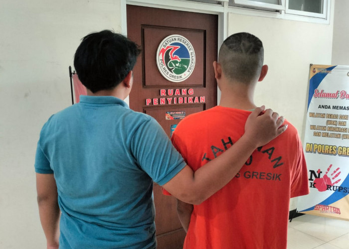 Satresnarkoba Polres Gresik Ringkus Pengedar Sabu Wringinanom