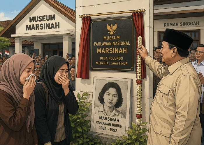 Warga Nganjuk Menangis Haru saat Presiden Prabowo Resmikan Museum Ibu Marsinah