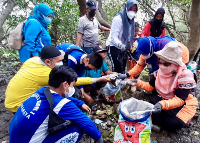 Semakin Bertambah, Eksistensi Sampah Plastik Ancam Mangrove Pamurbaya