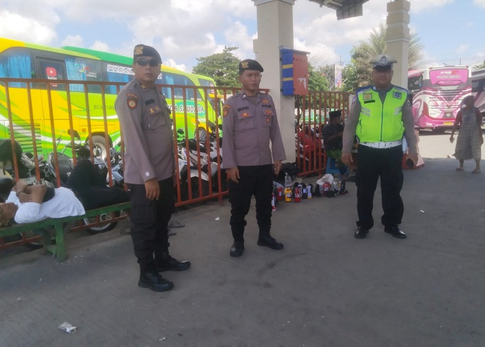 Polsek Semampir Perketat Patroli Terminal Wisata Religi Sunan Ampel Surabaya