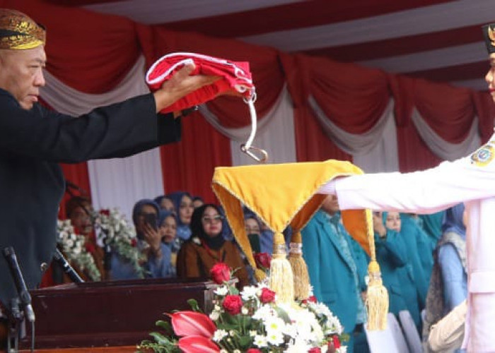 Upacara HUT Ke-80 RI, Bupati Gatut Sunu: Bersatu Berdaulat, Rakyat Sejahtera, Indonesia Maju