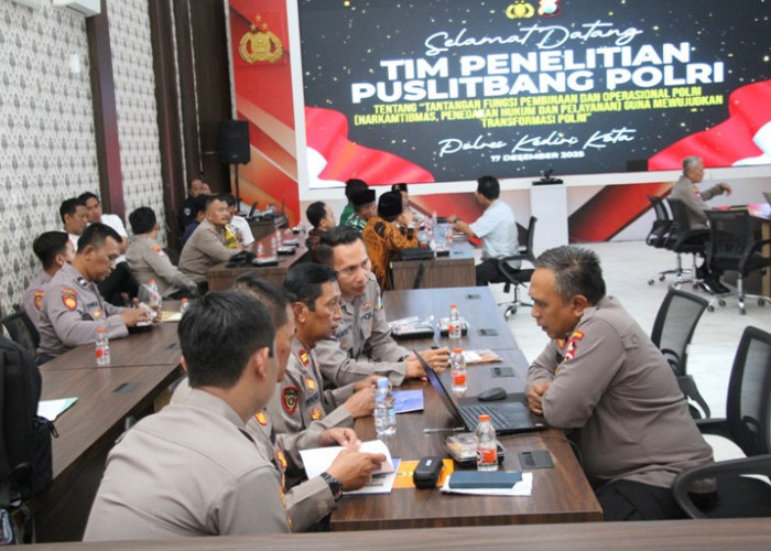 Puslitbang Polri Dorong Transformasi Polri Presisi di Polres Kediri Kota