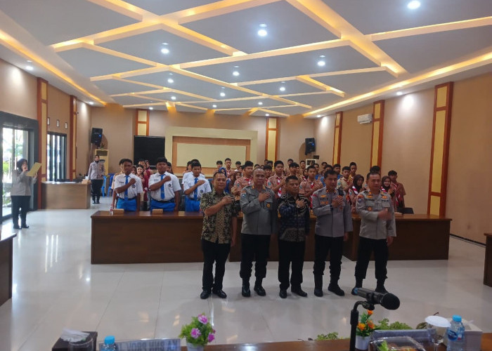 Polres Kediri Gelar Safari Anti Narkoba, Ingatkan Ratusan Pelajar Pilih Pergaulan Sehat