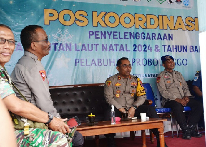 Kapolres Probolinggo Kota Cek Pos Pengamanan Nataru 2024