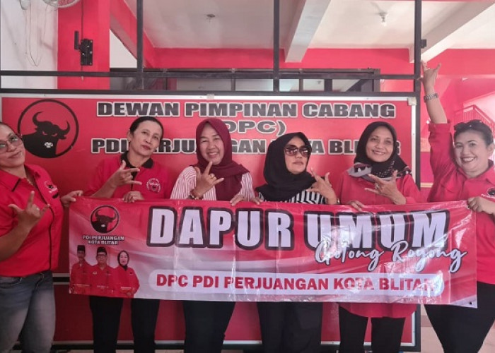 Dapur Umum Gotong Royong PDI Perjuangan Kota Blitar Wujud Nyata Semangat Melayani Rakyat