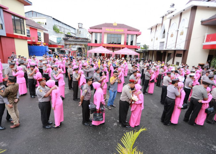 157 Personel Polres Jember Naik Pangkat di Awal 2026, Kapolres Ingatkan Tanggung Jawab dan Pelayanan