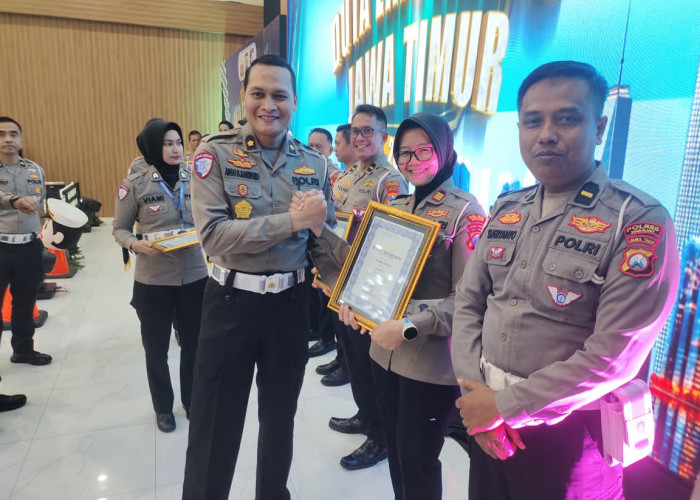 Satlantas Polres Ngawi Raih Juara 1 Pelaporan Pesantren Road Safety
