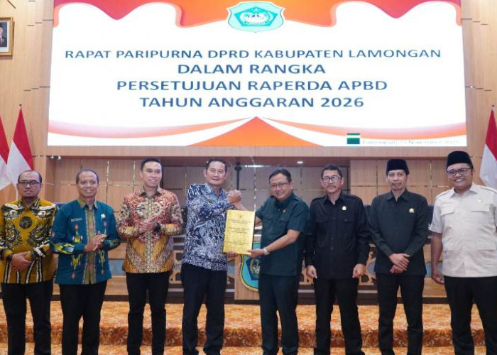 APBD Lamongan 2026 Disetujui dalam Rapat Paripurna DPRD