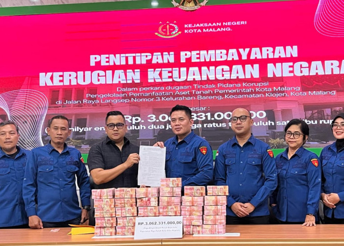 Kejari Kota Malang Dapat Titipan Barang Bukti Tipikor Rp 3 Miliar 