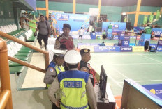 Amankan Turnamen Bulutangkis di GOR Sudirman, Polsek Mulyorejo Jamin Keselamatan Atlet dan Kelancaran Lalin