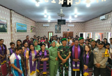 Perkokoh Toleransi, Koramil 02/Pesantren Kunjungi 10 Gereja saat Ibadah Natal 2025