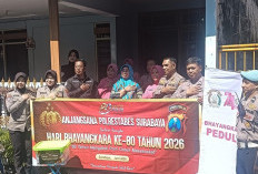 Jelang HUT Bhayangkara Ke-80, Polsek Sukomanunggal Gelar Anjangsana ke Keluarga Purnawirawan