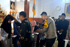 Kapolres Nganjuk Hadiri Padepokan PSHT Cabang Nganjuk Giat Doa Bersama dan Santunan 