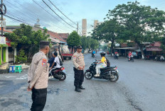 Rayakan 50 Tahun SMA St. Louis, Personel Polsek Bubutan Amankan Jalur Fun Walk agar Tetap Kondusif