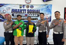 Peringati HUT Lalu Lintas Bhayangkara ke-71, Satlantas Polres Ngawi Gelar Donor Darah