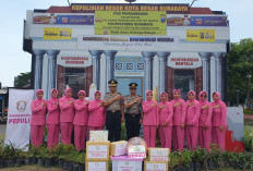 Suntikan Motivasi Arus Mudik, Ketua Bhayangkari Cabang Kota Besar Surabaya Tinjau Pos Pam Rungkut