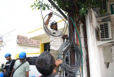 Ultimatum Wali Kota Ditindaklanjuti Diskominfo Tertibkan Kabel Internet Semrawut di Kota Madiun