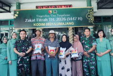 Dandim 0821/Lumajang Pimpin Penyerahan Zakat Fitrah Prajurit Sambut Idulfitri 1447 H