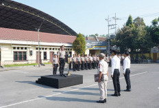 Pimpin Apel Pagi, Kapolres Kediri Tekankan Pengamanan dan Pelayanan Masyarakat