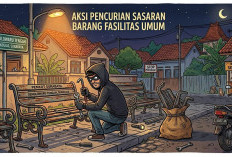Pencuri Sandaran Kursi Besi Fasilitas Umum di Jalan Semolowaru Surabaya Dibekuk