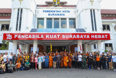 57 Bhikkhu Walk for Peace 2026 Tiba di Surabaya dalam Perjalanan Menuju Borobudur