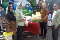 Gerakan Pangan Murah Kejari Kabupaten Kediri Diserbu Warga