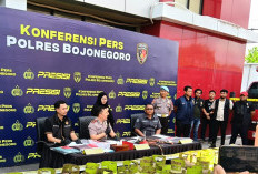 Satreskrim Polres Bojonegoro Bekuk Lima Pelaku Penipuan Lansia Berkedok Haji