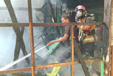 Korsleting Listrik, Dua Rumah di Mimbaan Situbondo Ludes Terbakar