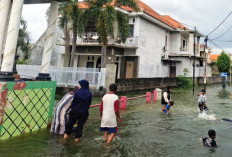 Terus Diguyur Hujan, Ratusan Rumah di Gresik Kembali Diterjang Luapan Kali Lamong