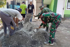 Kodim 0821/Lumajang Bangun Tiga Sarana Olahraga Garjas B di Pesantren