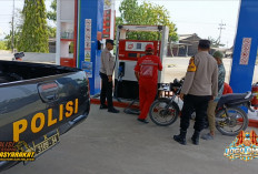 Pastikan Pasokan BBM Aman, Anggota Polres Ngawi Gencarkan Patroli ke Sejumlah SPBU