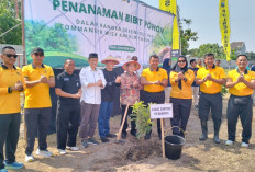 Green Policing, Polres Kediri Tanam Puluhan Bibit Pohon Buah di Pondok Nurul Hakim Plemahan