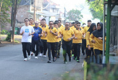 Polres Pasuruan Gelar Olahraga Bersama Meriahkan Hari Bhayangkara Ke-80