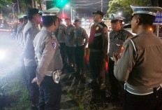 Personel Gabungan Polsek Rungkut Gelar Apel Serah Terima di Pos Pam MERR Jelang Lebaran 2026