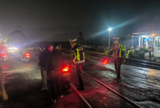 Siaga Ekstra di Jalur Tengkorak, Polres Nganjuk Siagakan Ambulans Khusus di Perlintasan KA Bagor