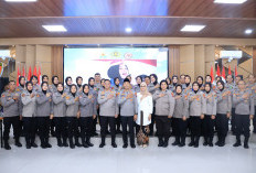 Polwan Polres Ngawi Ikuti Tasyakuran Hari Jadi Ke-78, Kapolres Beri Dukungan