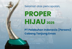 Wujudkan Pelabuhan Berkelanjutan, Pelindo Cabang Tanjung Emas Sabet Penghargaan PROPER Hijau 2024–2025