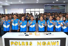 Polres Ngawi Teguhkan Komitmen Rekrutmen Bersih, Gelar Pakta Integritas dan Sumpah Penerimaan Polri 2026