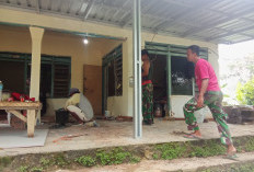 Teras RTLH Sanima Dipoles, Satgas TMMD Kerja Detail