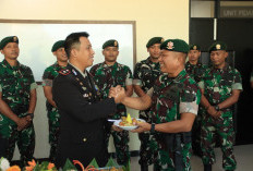 Pererat Sinergitas, TNI Beri Kejutan Hari Bhayangkara ke Polres Ngawi 