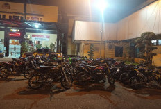 Bikin Resah, 64 Motor Knalpot Brong Kena Tilang Patroli Skala Besar Polres Lamongan