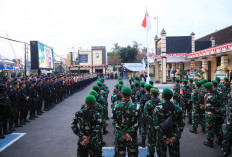 Polri-TNI Bersinergi Kawal Tasyakuran Warga Baru PSHT di Kediri Kota