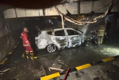 Kronologi Kebakaran Mobil Hyundai Santa Fe di Basement Apartemen Trillium Surabaya, Sempat Terdengar Ledakan