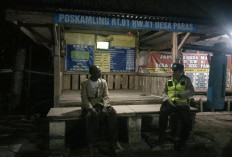 Jaga Kamtibmas, Polsek Pangkur Gelar Patroli Dialogis Sambangi Poskamling Desa Paras