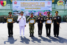 Pimpin Upacara HUT Ke-81 TNI, Dandim Bojonegoro Tegaskan Kemanunggalan dengan Rakyat